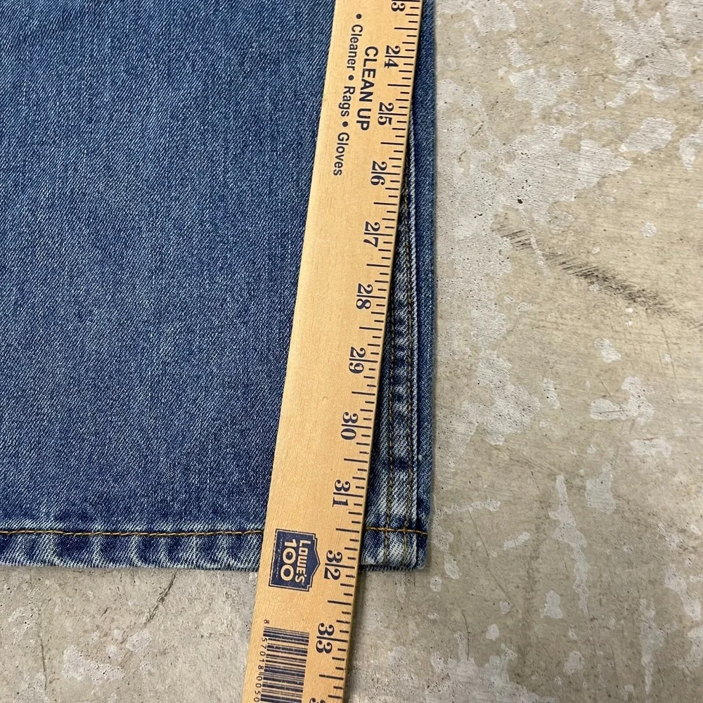 Levis Jeans Mens 38x32 Blue Pants 505 Straight Mid Rise‎ Denim Cotton Workwear